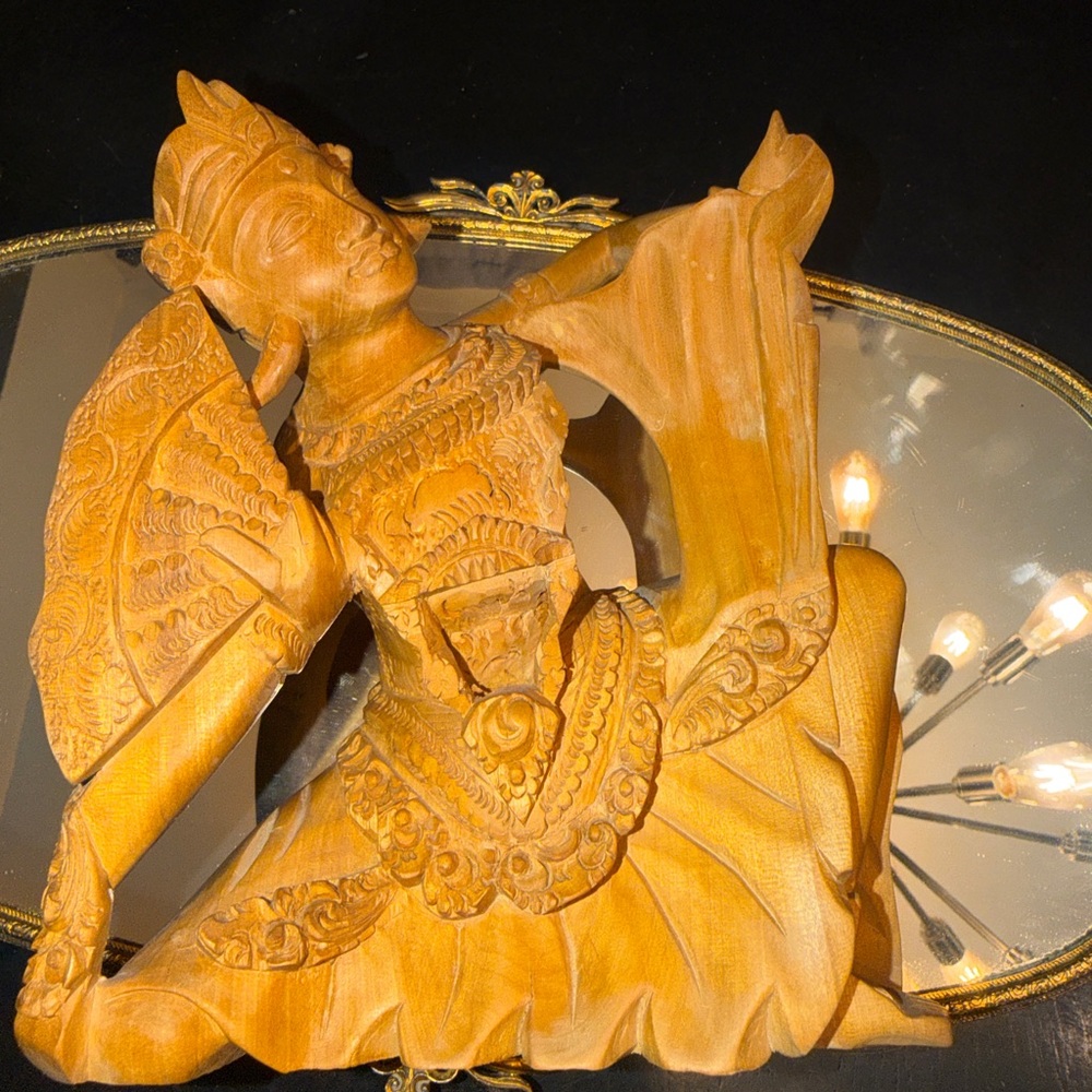 Vintage Balinese Crocodile Wood Dancer